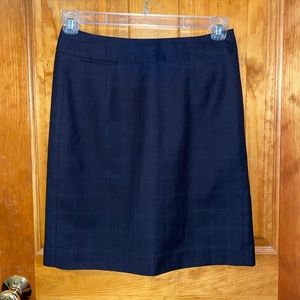 Dark plaid Banana republic skirt